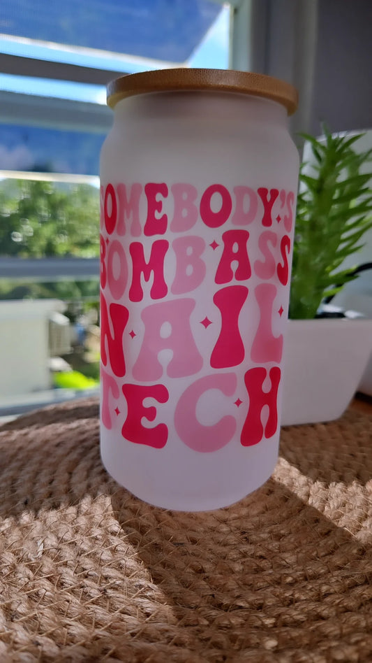 Sublimation Frosted Glass Can